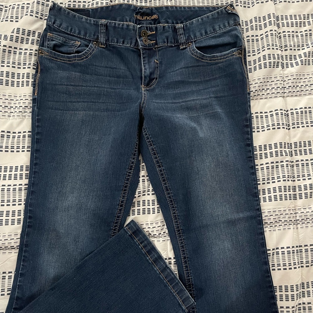 Maurices Dark Blue Straight Leg Jeans